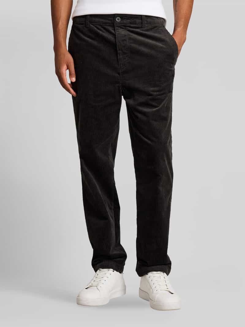 Tom Tailor Denim Regular waist corduroy broek van puur katoen