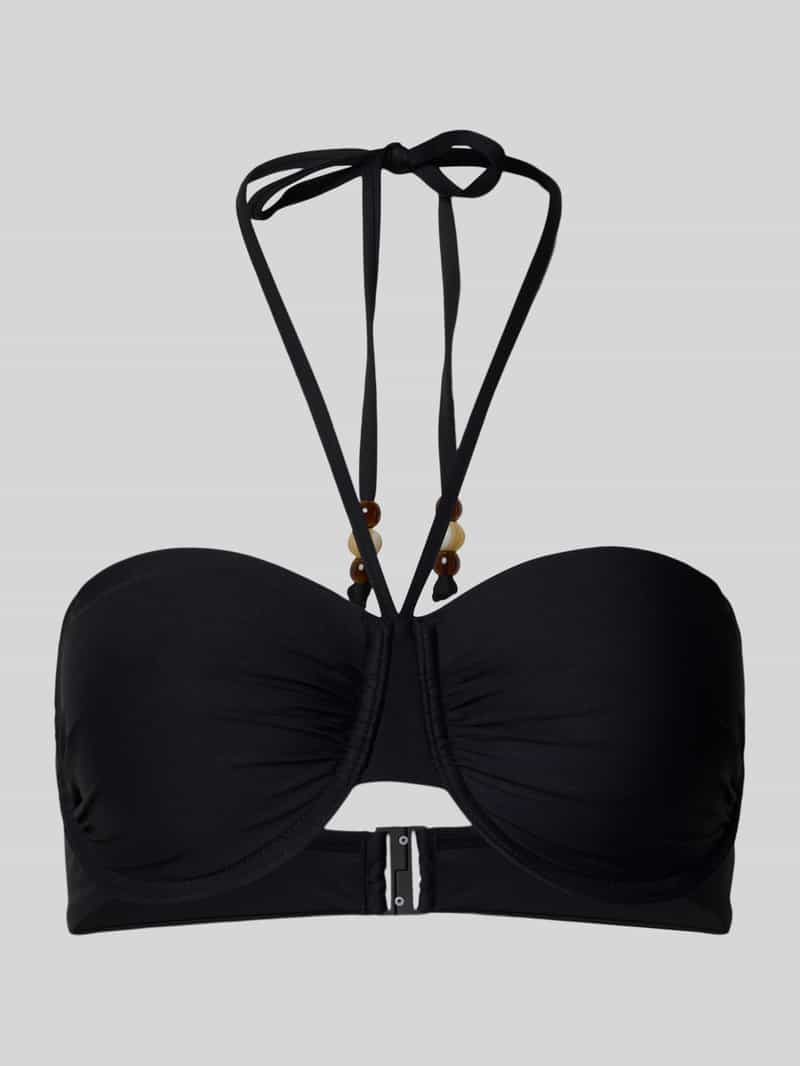 Marc O'Polo Bikini-Oberteil mit Klickverschluss in Black, Größe 85C 200785385C