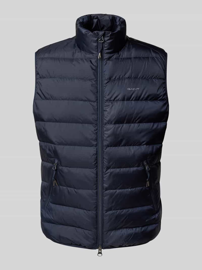 Gant Bodywarmer met opstaande kraag en tweewegsritssluiting