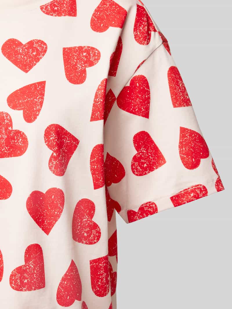 Jake*s Casual Pyjamabovendeel met ronde hals