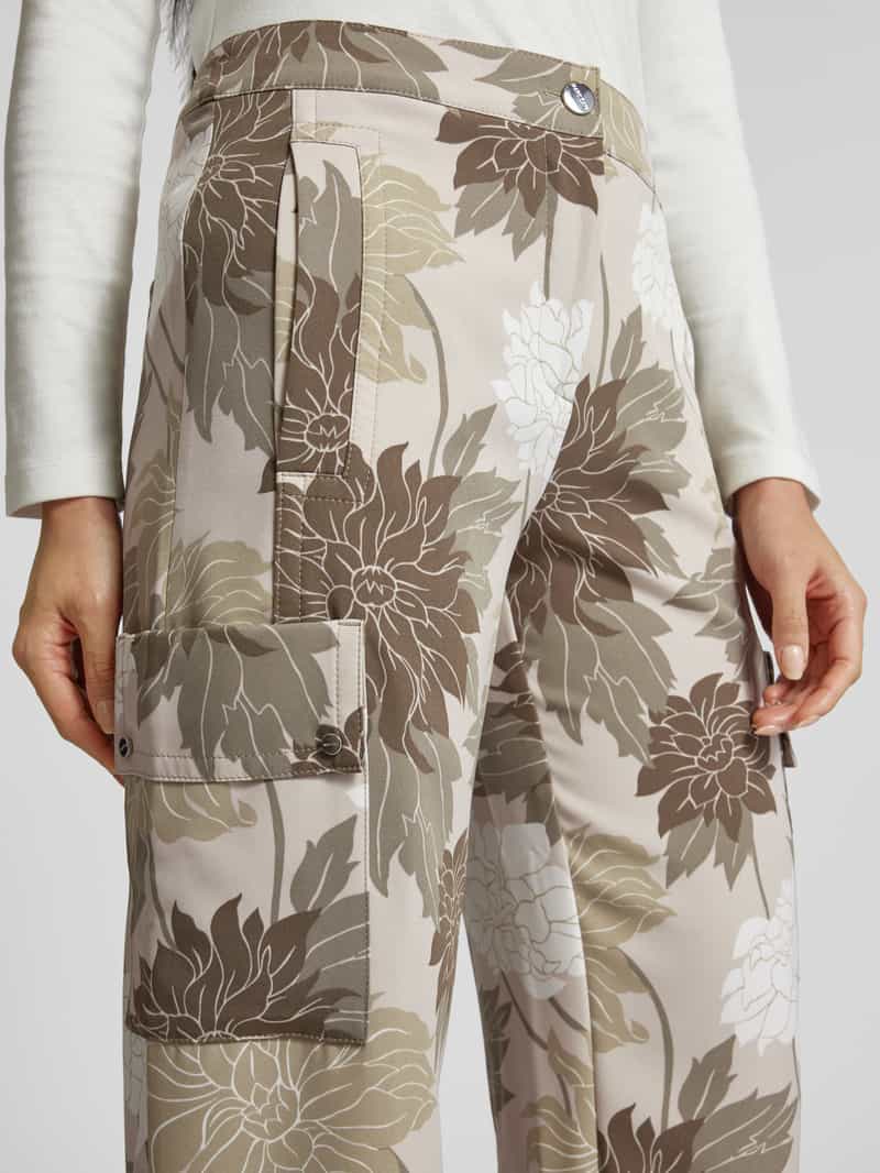 Marc Cain Relaxed fit cargobroek met steekzakken