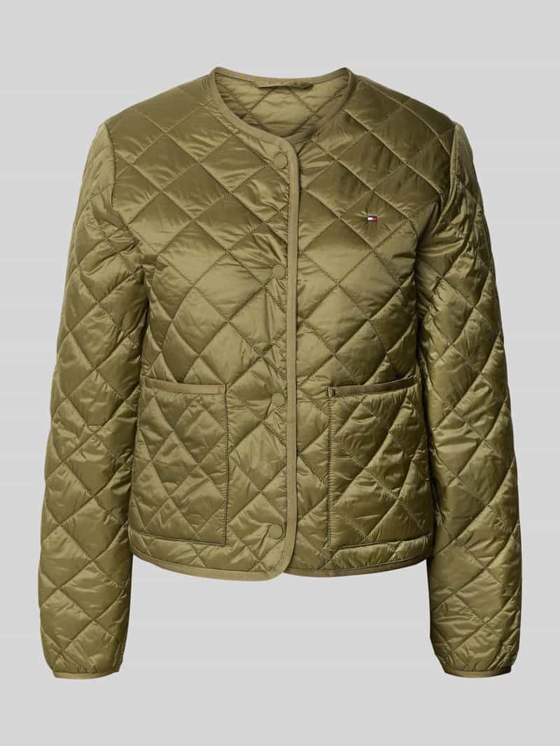 Tommy Hilfiger Regular fit gewatteerd jack met opgestikte steekzakken