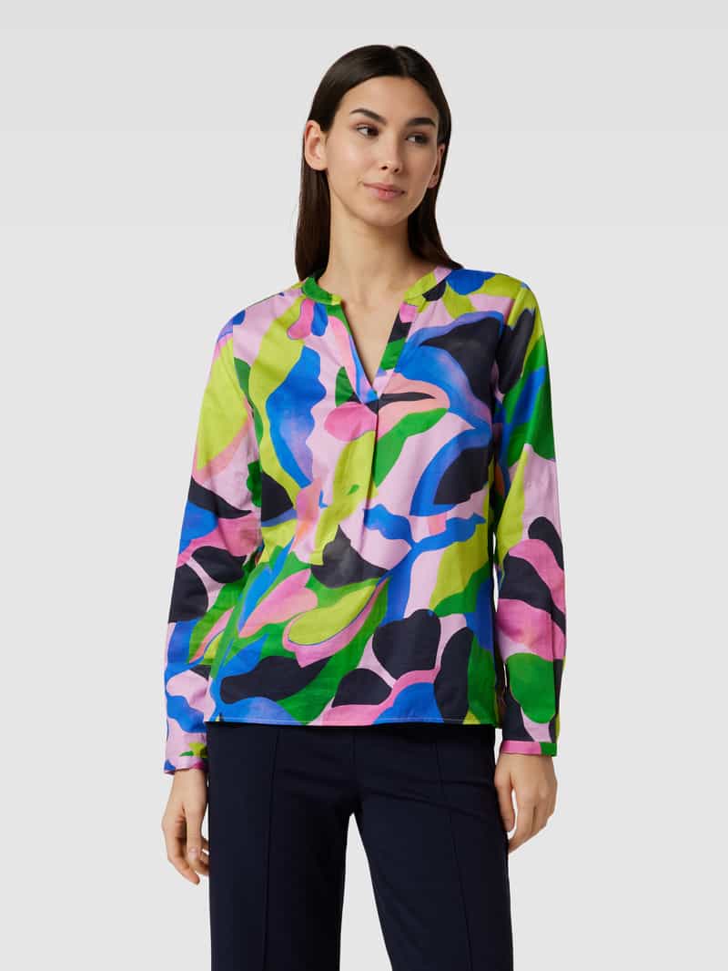 Blouse in all-over design, model 'Vince' Smith and Soul