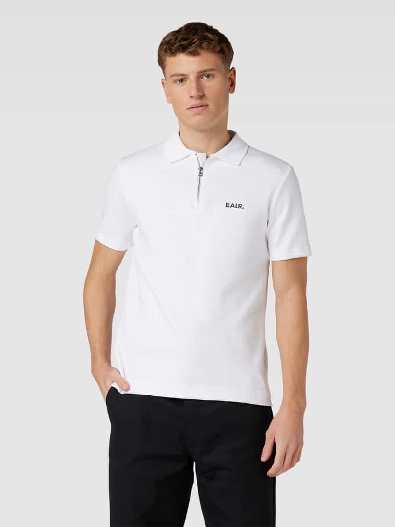 Regular fit poloshirt met ritssluiting Balr.