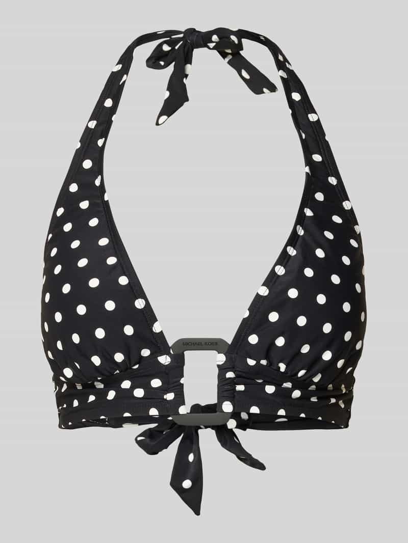 Bikinitop met logo-applicatie Bikinitop met logo-applicatie