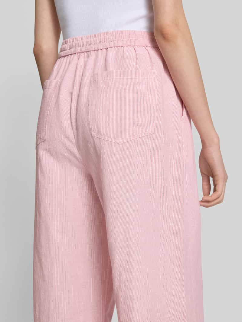 Tommy Jeans Wijde broek van een mix van katoen en linnen