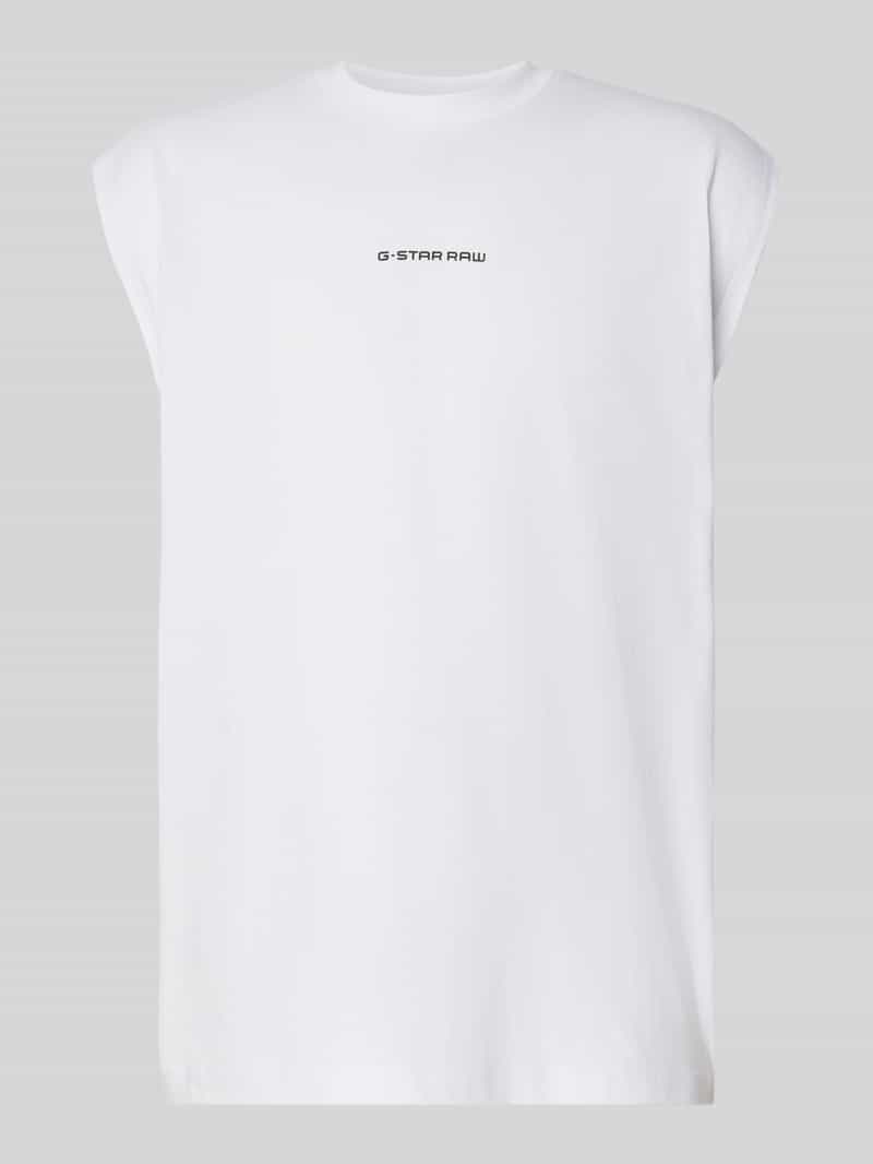 G-Star Raw Tanktop met labelprint model 'Boxy'