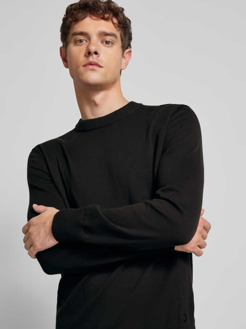 Tom Tailor Denim Regular fit gebreide pullover met ronde hals