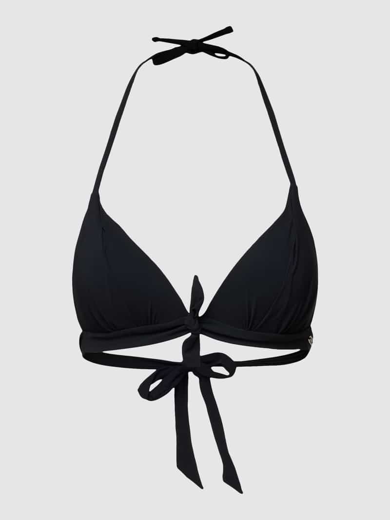 Banana Moon Bikinitop in effen design, model 'MISKO' zwart, foto 5