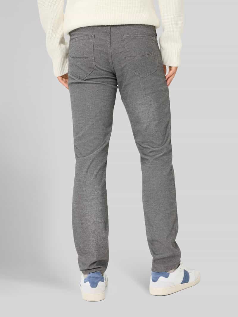 BRAX Regular fit chino van katoenmix met viscose model 'Wool Look Flex'
