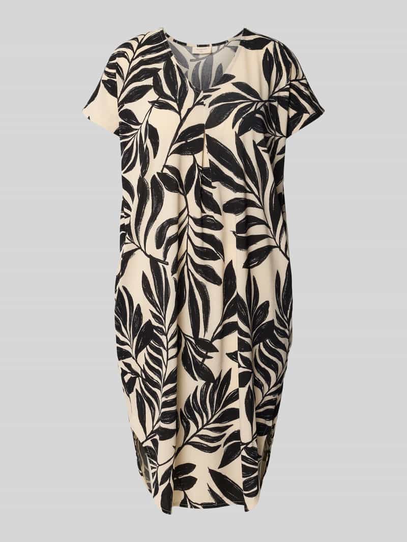 FREE QUENT Knielange jurk met V-hals model 'Floi'
