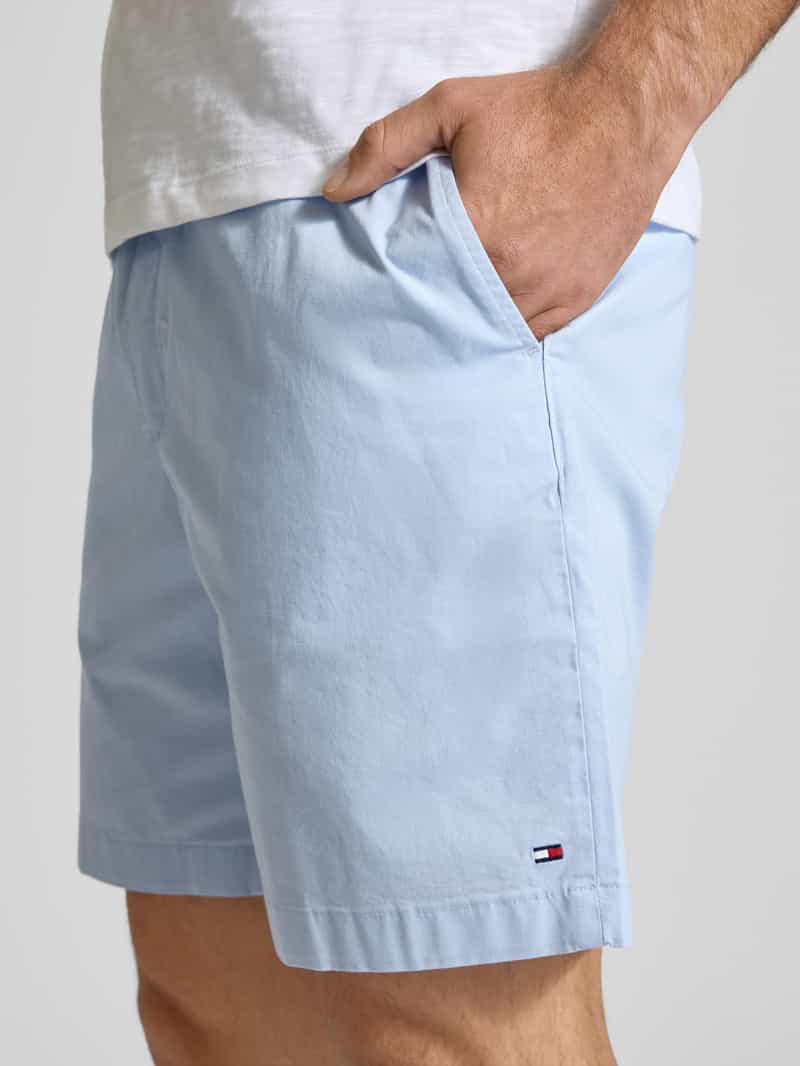 Tommy Hilfiger Regular fit korte broek van een mix van katoen en elastaan