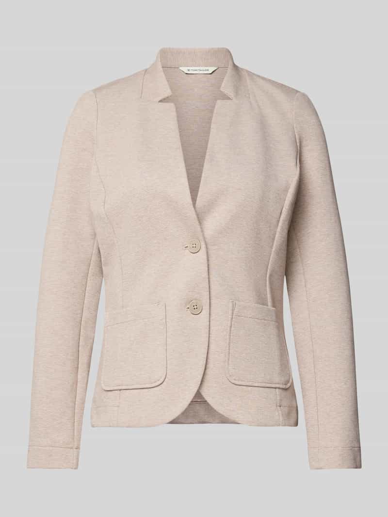 Tom Tailor Regular fit korte blazer van katoenmix