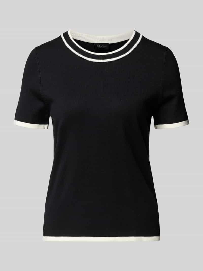 s.Oliver BLACK LABEL Regular fit T-shirt van viscosemix