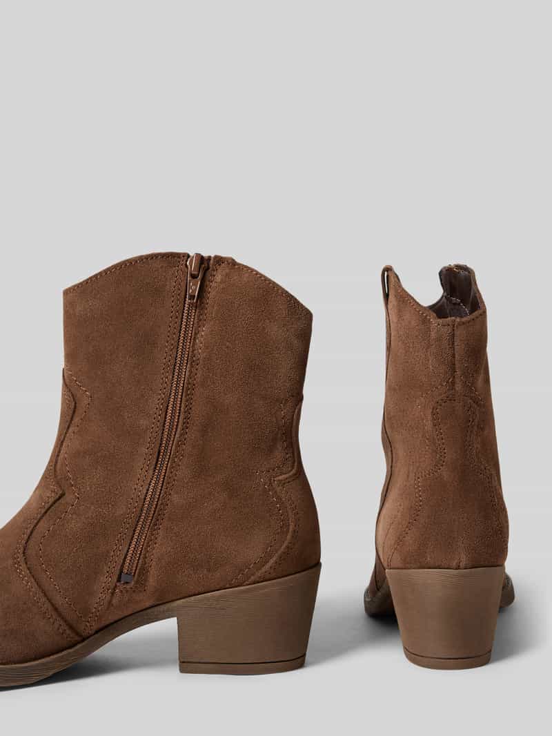 tamaris Laarsjes van echt leer in cowboystijl