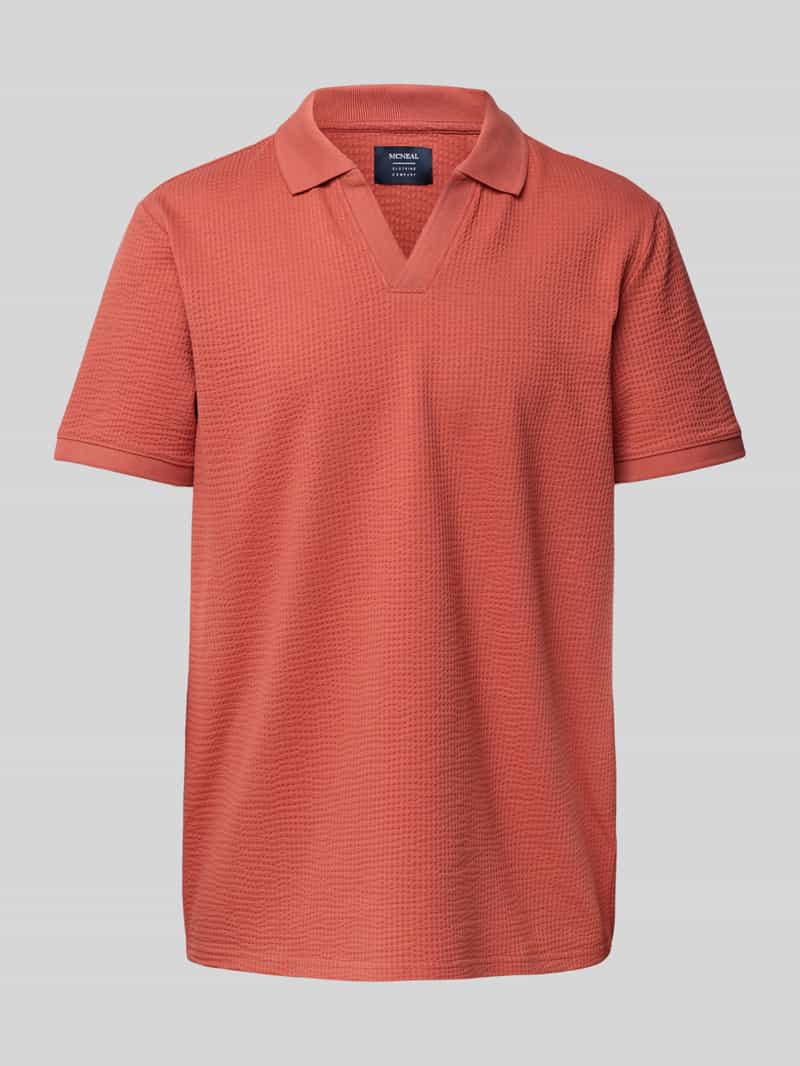 MCNEAL Regular fit poloshirt met V-hals