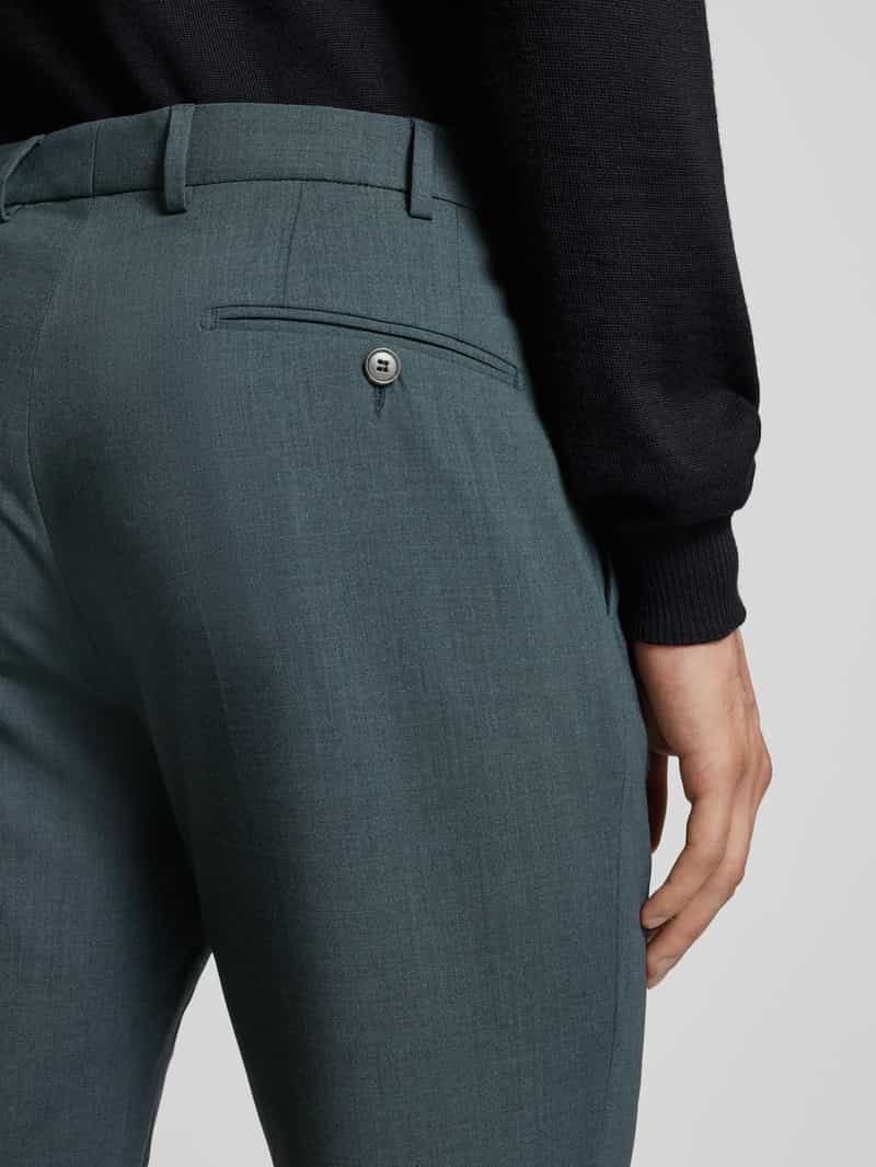 Spodnie do garnituru o kroju tapered fit z kieszeniami z tyłu model ‘Per-V’