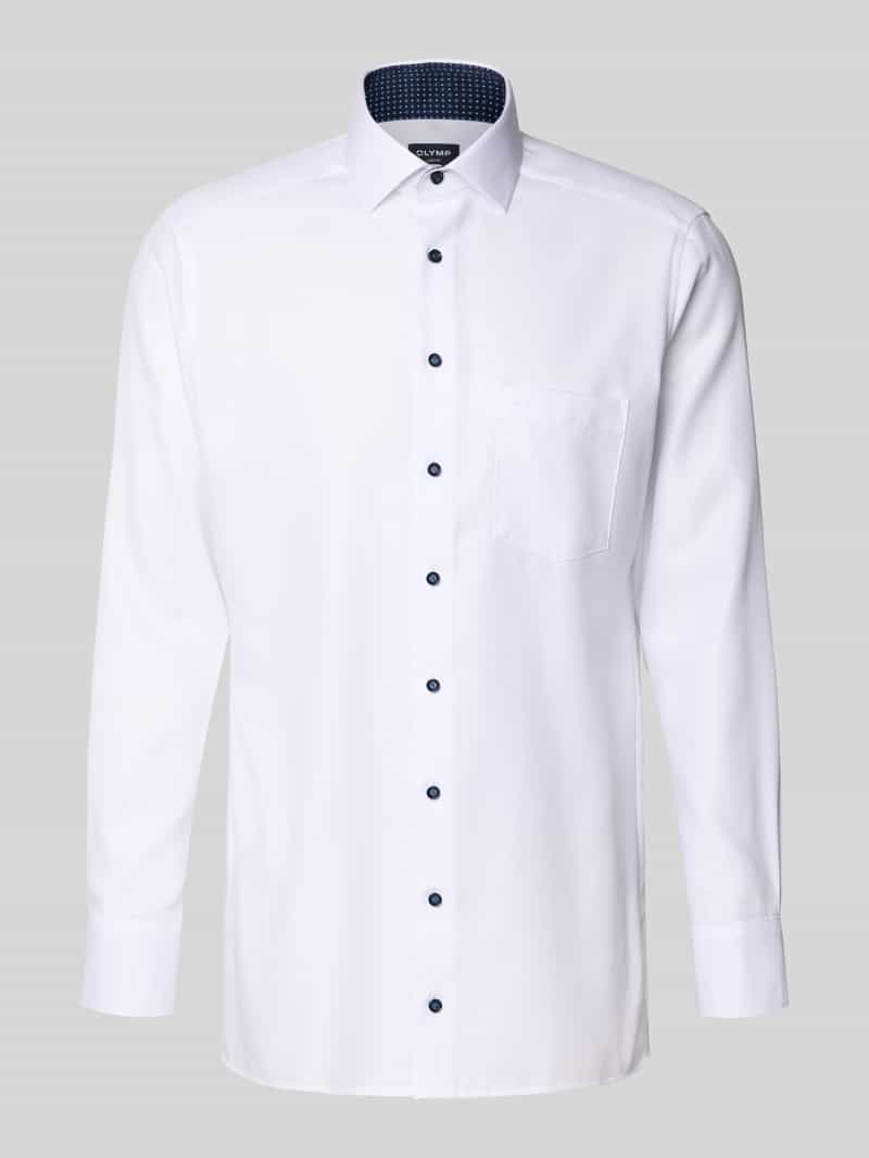 Olymp Modern fit zakelijk overhemd met kentkraag model 'Global Kent'