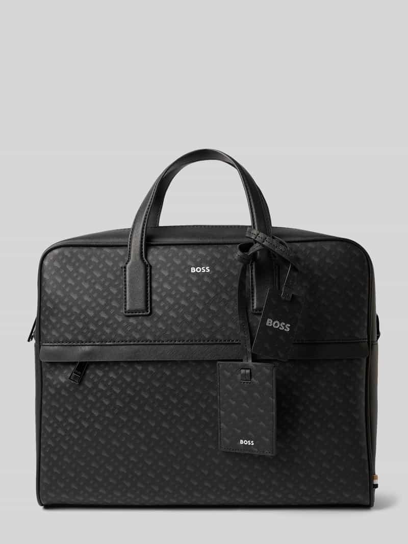 Boss Laptoptas van geregenereerd leer model 'ZAIR'