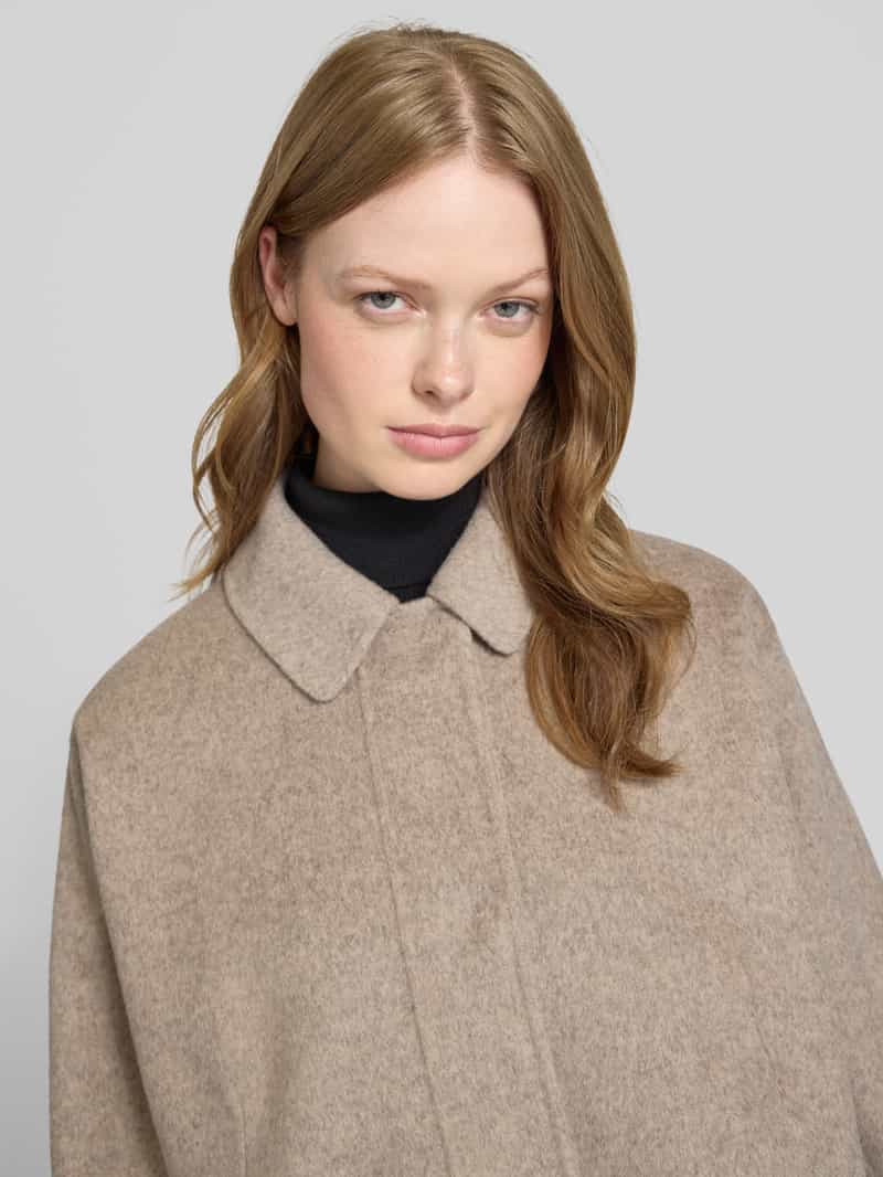 Boss Boxy fit wollen jack met blinde knoopsluiting model 'CAFETA'