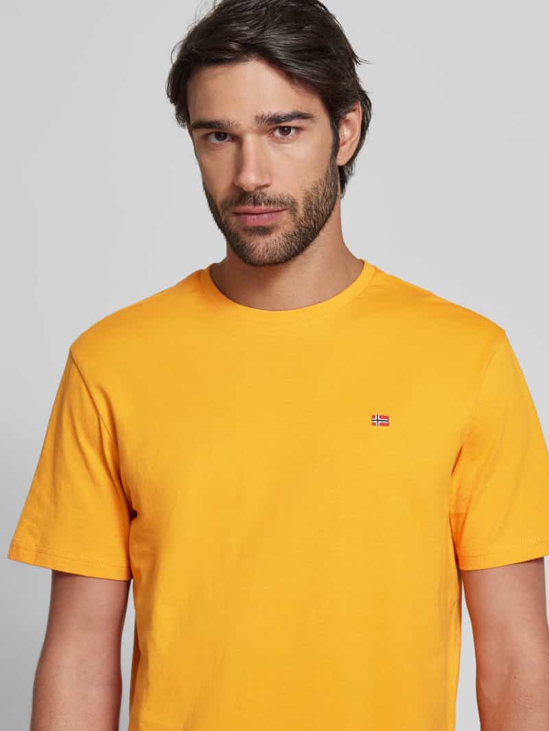 Napapijri T-shirt met labelstitching model 'SALIS'