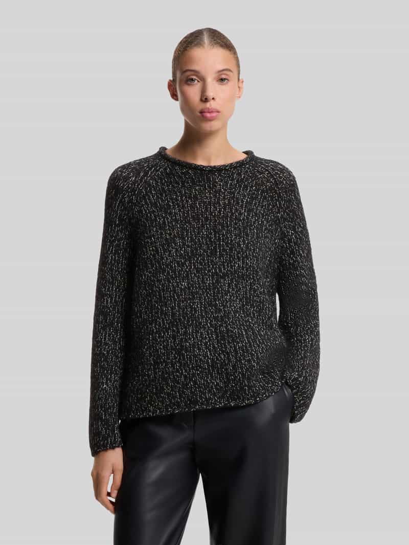 HUGO Pullover van alpacawol met structuur knitwear