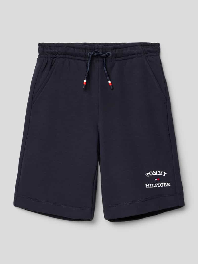 Tommy Hilfiger Teens Regular fit sweatshorts met labelprint