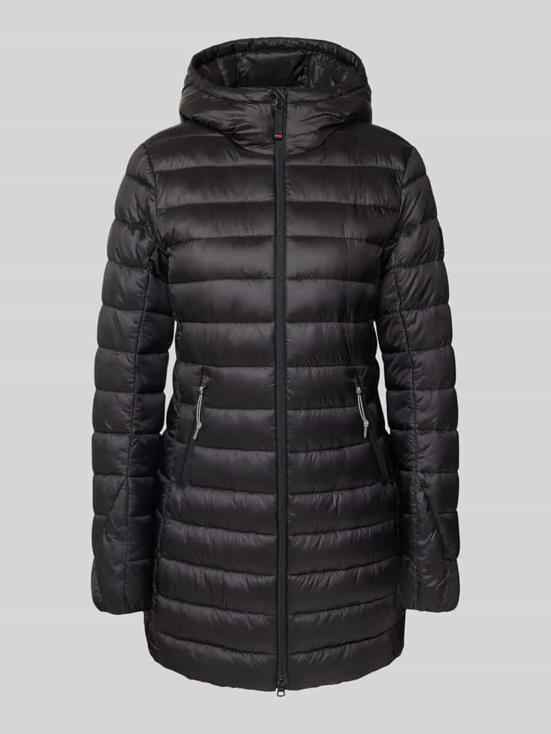 Fire + Ice Gewatteerde lange jas met tweewegsritssluiting model 'ENNA'