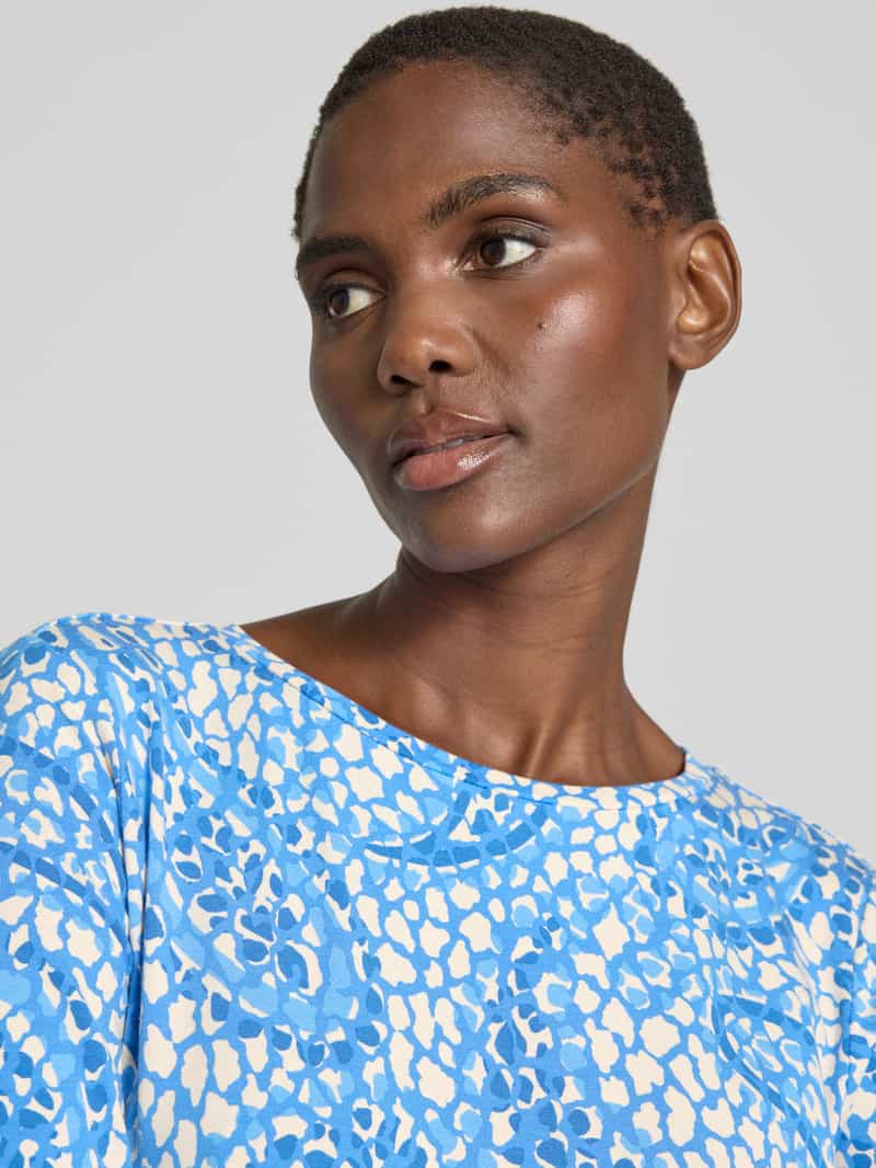s.Oliver RED LABEL Relaxed fit shirt met 3 4-mouwen van viscose met stretch