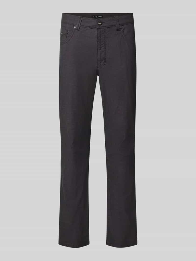 straight fit broek van katoenmix model 'Yarn'