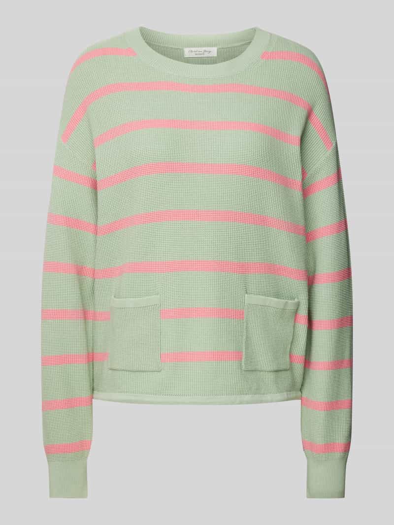 Christian Berg Woman Gebreide pullover met opgestikte zakken