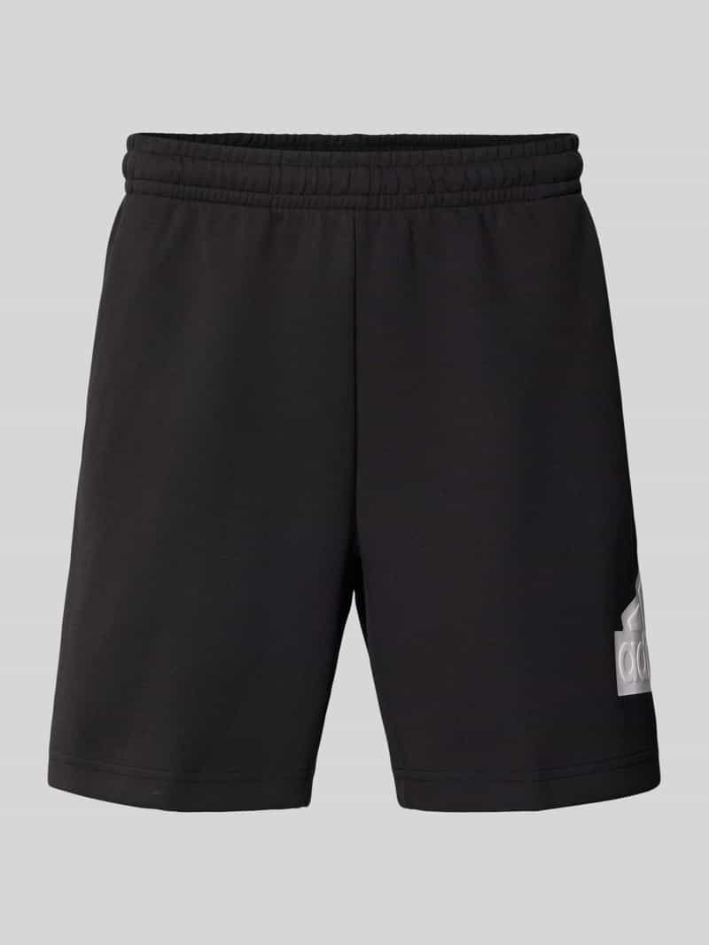 ADIDAS SPORTSWEAR Regular fit sweatshorts met labeldetail