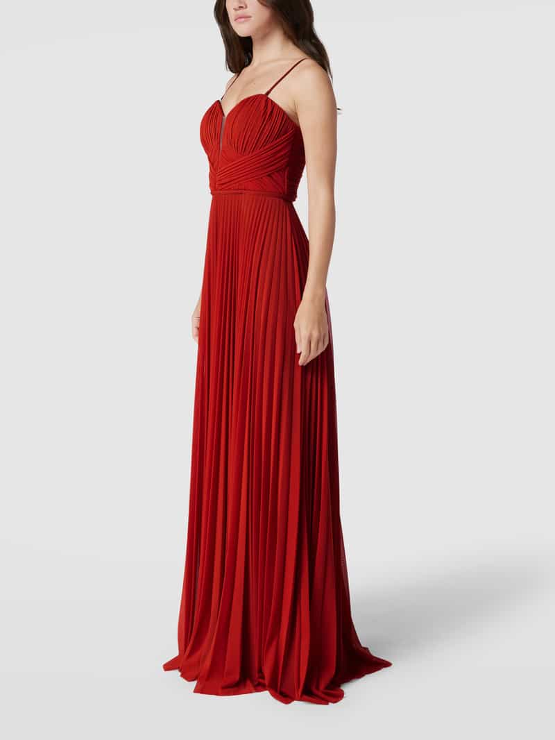 Avondjurk met plissévouwen TROYDEN COLLECTION