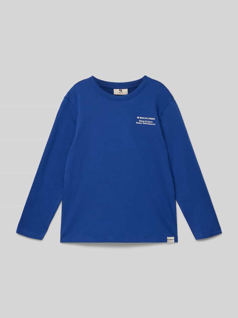 Garcia Shirt met lange mouwen en labelprint