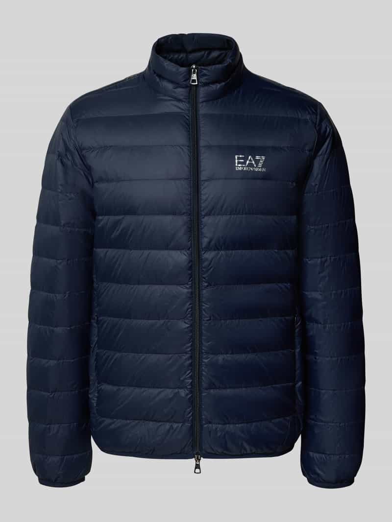 EA7 Emporio Armani Donsjack met labelprint model 'TRAIN CORE'