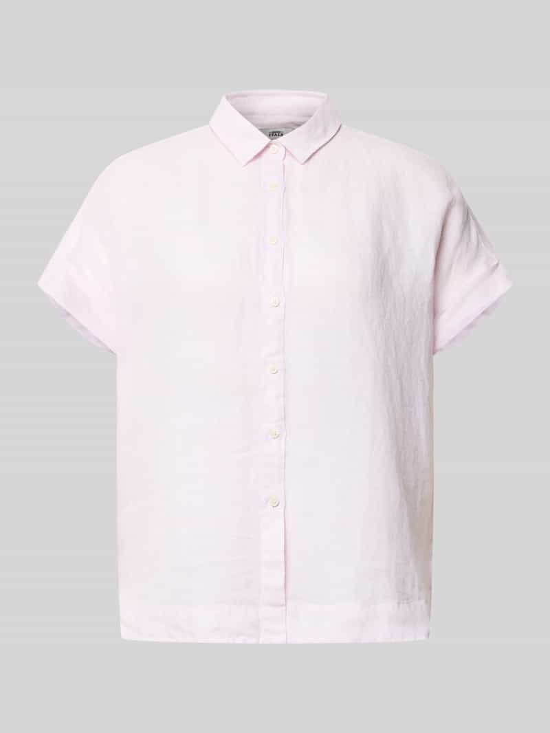 Linnen blouse met knoopsluiting model 'DOLLY'