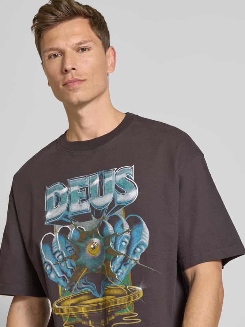 DEUS EX MACHINA T-shirt met labelprint