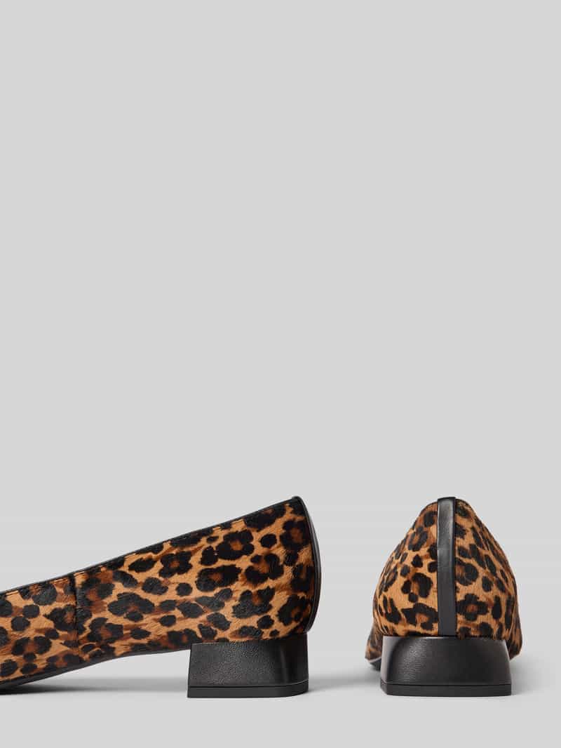 Högl Pumps van leer in dierenlook