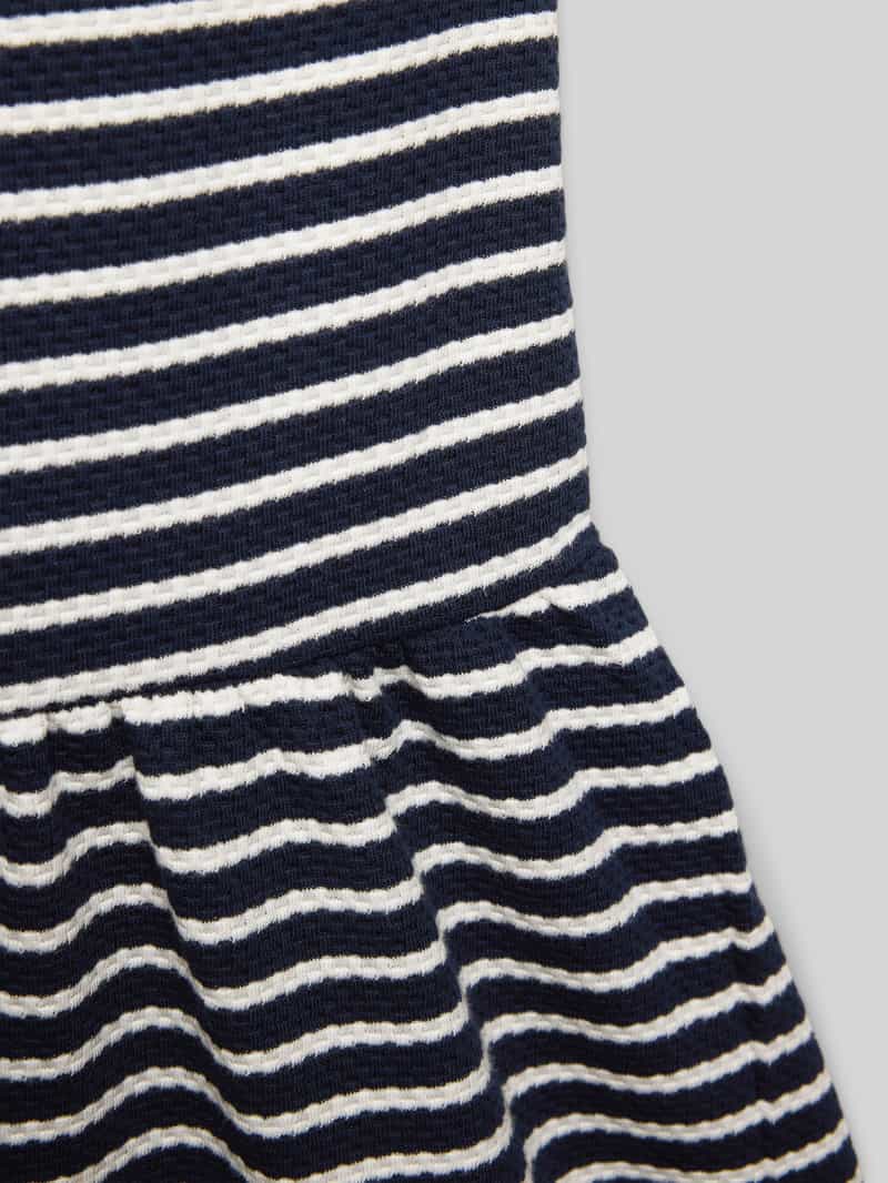 BLUE SEVEN Jurk met ronde hals en knoopsluiting aan de achterkant