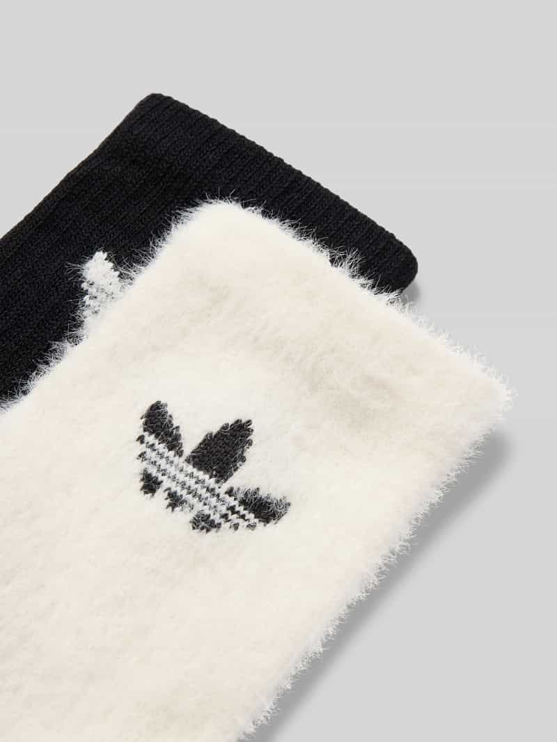 adidas Originals Sokken met logostitching in een set van 2 paar model 'Fluffy'