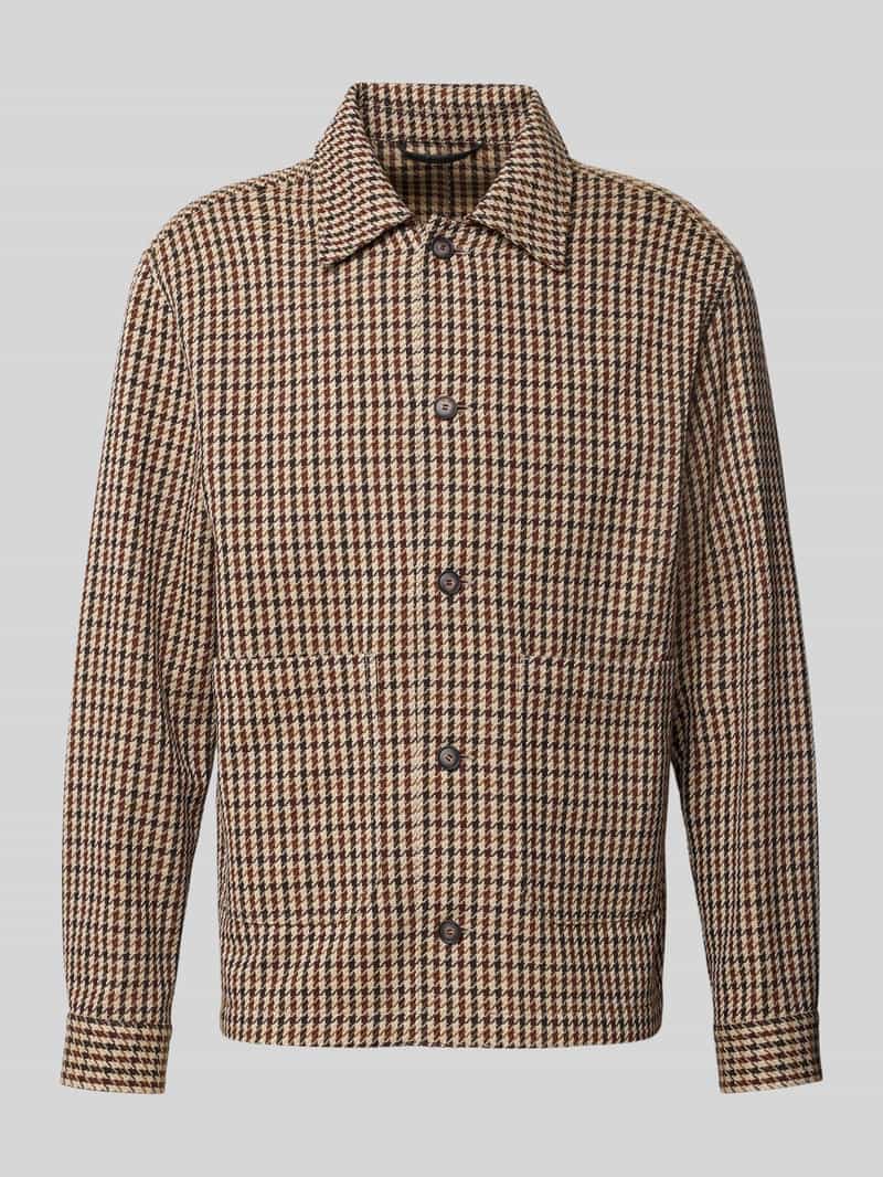 Relaxed fit overshirt van mix van katoen en scheerwol model 'C-Carper-OS-2pp-264'