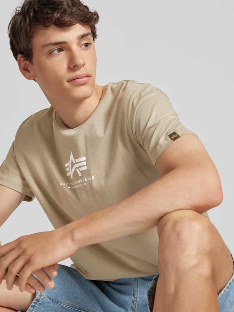 alpha industries T-shirt met labelprint