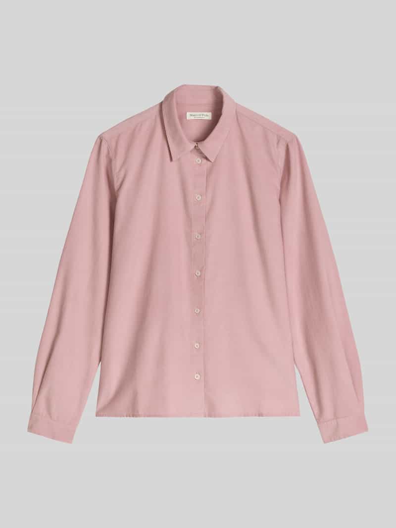 Marc O'Polo Regular fit blouse met lange mouwen van mix van katoen en lyocell
