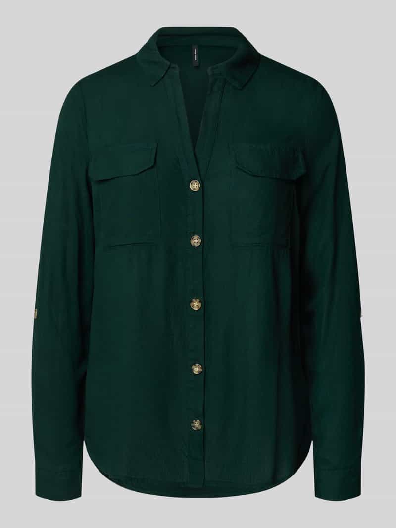 Vero Moda Regular fit overhemdblouse van pure viscose model 'BUMPY'