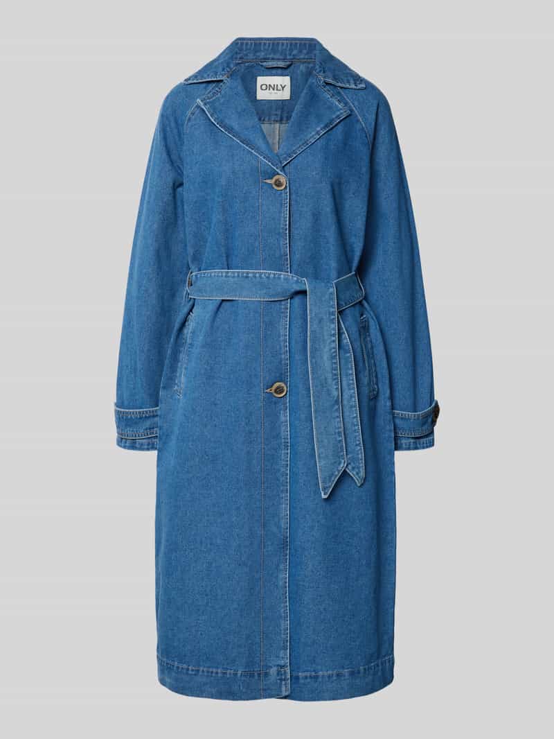 Loose fit Trenchcoat van Denim Model 'MALOU'