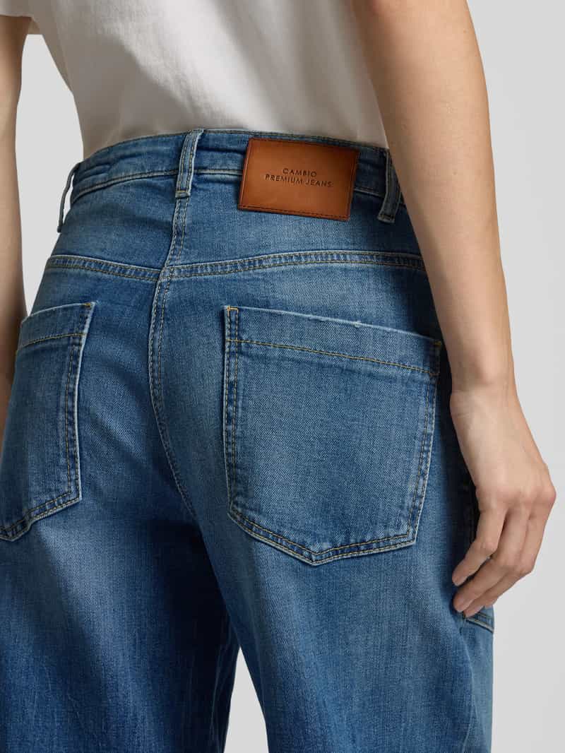 CAMBIO Straight leg jeans met siernaden model 'OCEAN'
