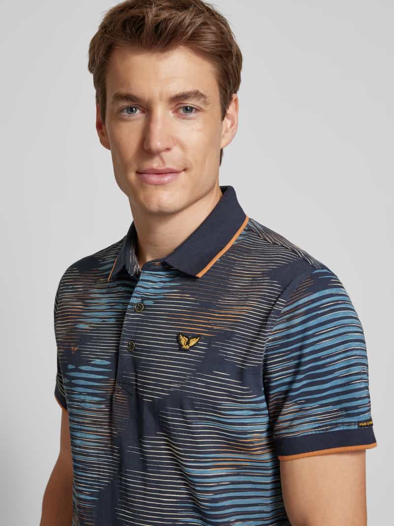 PME Legend Regular fit poloshirt met labelbadge