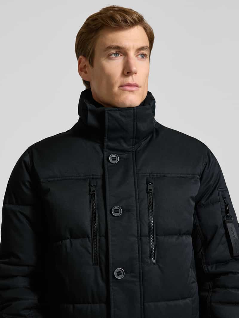Tom Tailor Regular fit gewatteerd jack met ritszakken
