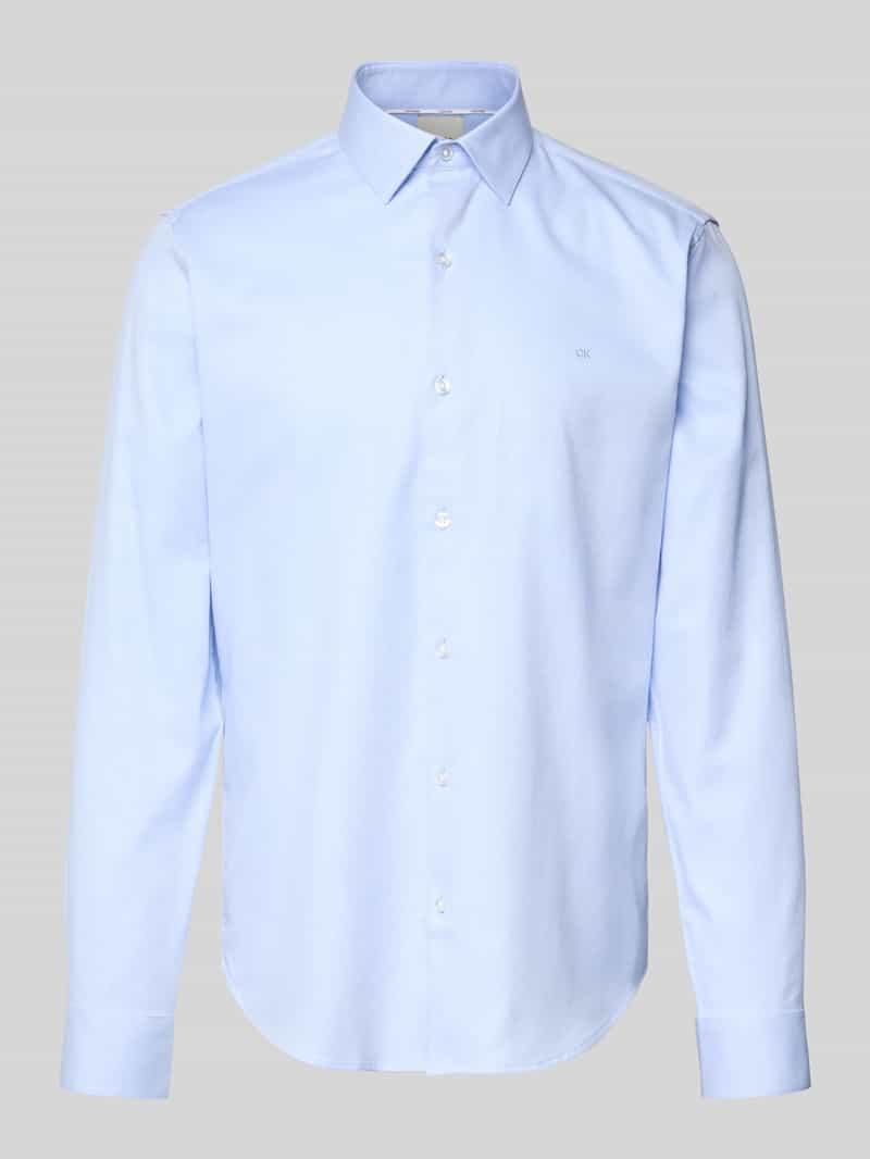 CK Calvin Klein Slim fit zakelijk overhemd met logostitching model 'Harrison'