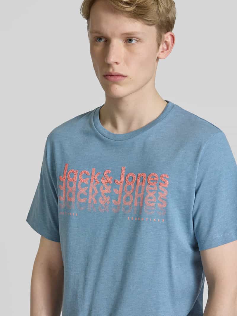 jack & jones Regular fit T-shirt met ronde hals